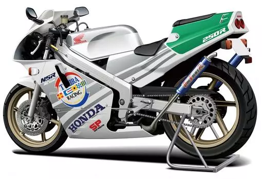 Aoshima Bunka Kyozaisha Bike Series Honda 1989 NSR250R SP пластиковая модель с кастомными деталями 1/12 № 105