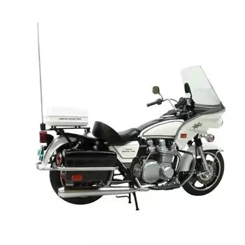 Aoshima Bunka Kyozaisha Bike Series Kawasaki POLICE1000 CHP Los Angeles PD Counting Type Пластиковая модель 1/12 № 112