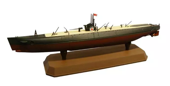 Aoshima Bunka Kyozaisha Броненосная подводная лодка ВМС Японии 1/350 Steel Ship D-класс I-365