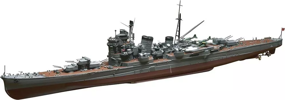 Aoshima Bunka Kyozaisha Броненосный тяжелый крейсер Асигара 1/350 [Стальной корабль]
