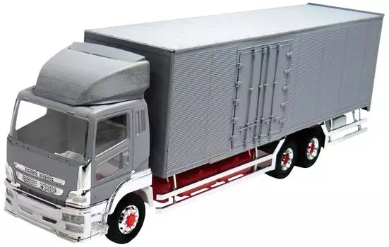 Aoshima Bunka Kyozaisha Heavy Freight Series Mitsubishi Fuso 2010 Super Great FU Full Half Freezer Car Пластиковая модель 1/32 № 18