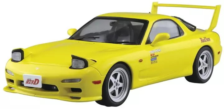 Aoshima Bunka Kyozaisha Initial D № 12 Keisuke Takahashi FD3S RX-7, том 1, спецификация, пластиковая модель в масштабе 124