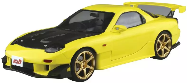 Aoshima Bunka Kyozaisha Initial D No.8 Keisuke Takahashi FD3S RX-7 Project D Specification 1/24 Scale Plastic Model