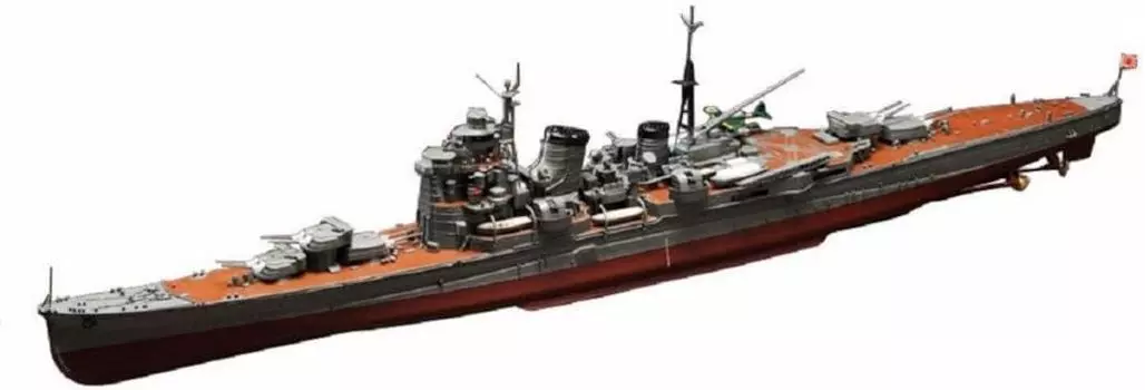 Aoshima Bunka Kyozaisha Ironclad Heavy Cruiser Nachi 1943 1/350 [Стальной корабль]