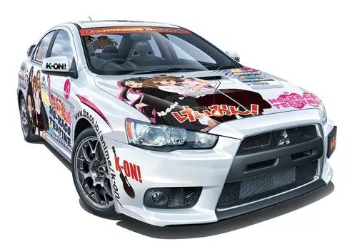 Aoshima Bunka Kyozaisha Itasha Lancer Evolution X 1/24 No.SP K-ON! Ver.2