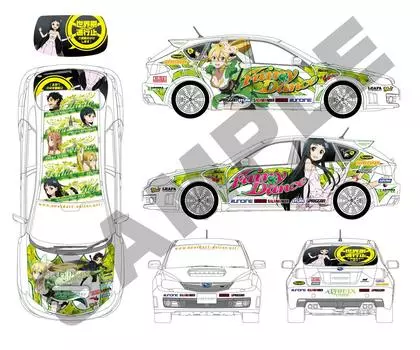 Aoshima Bunka Kyozaisha Itasha Series Sword Art Online Fairy Dance Impreza WRX STI 5Door 1/24 No.30 Ver.GRB 07