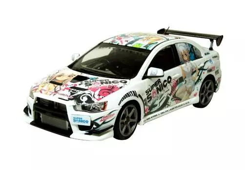 Aoshima Bunka Kyozaisha Itasha Super Sonico Lancer Evolution X Street 1/24 No.20 C-WEST Ver.