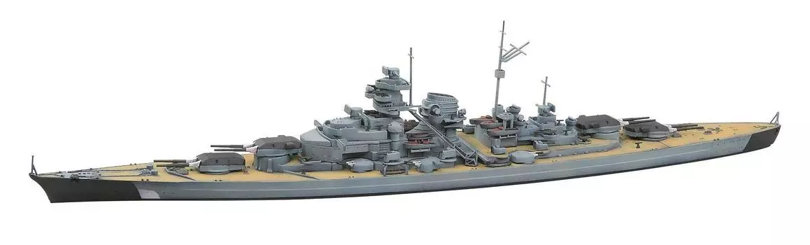 Aoshima Bunka Kyozaisha Kantai Collection Battleship Bismarck drei scale plastic model No.30 1/700