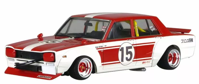 Aoshima Bunka Kyozaisha Liberty Walk Series Shakotan Koyaji Официальная лицензия Nissan Skyline Hakosuka 4Dr Пластиковая модель 1/24 No.SP