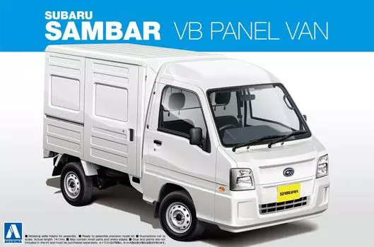 Aoshima Bunka Kyozaisha Лучшая машина GT Series Subaru 12 Sambar Truck VB Panel Van Пластиковая модель 1/24 № 81