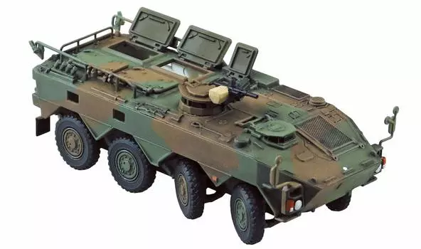 Aoshima Bunka Kyozaisha Military Model Series Ground Force Type 96 Колесная бронированная машина Type A Пластиковая модель 1/72 № 22 Самооборона