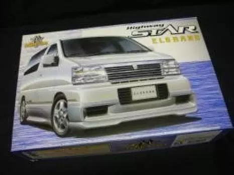 Aoshima Bunka Kyozaisha Minivan Elgrand Highway Star model 1/24 No.03 Mid-term