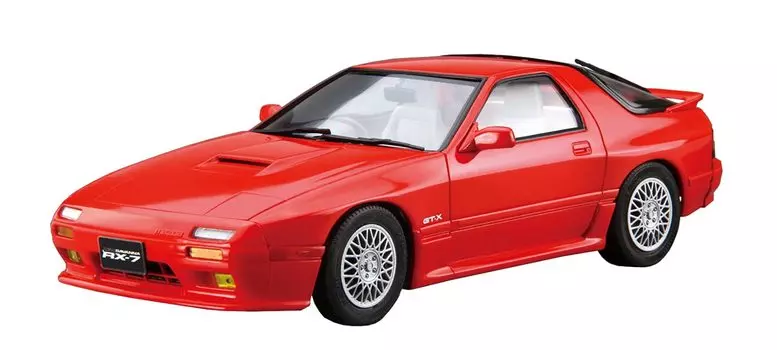 Aoshima Bunka Kyozaisha Модель автомобиля серии Mazda FC3S Savanna 1989 года, пластиковая модель 1/24 № 64 RX-7