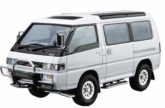 Aoshima Bunka Kyozaisha Модель автомобиля серии Mitsubishi P35W Delica Star Wagon 1991 года, пластиковая модель 1/24 № 27