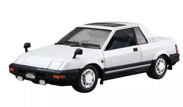 Aoshima Bunka Kyozaisha Модель автомобиля серии Nissan HN12 Pulsar EXA 1983 года, пластиковая модель 1/24 № 83