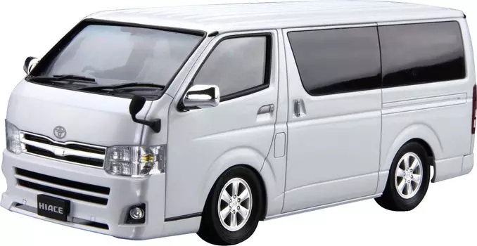 Aoshima Bunka Kyozai Серия Модель автомобиля Toyota TRH200V Hiace Super GL 2010 Пластиковая модель 1/24 № 6