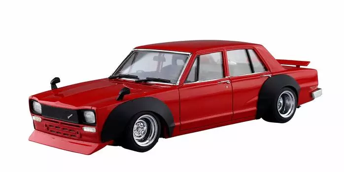 Aoshima Bunka Kyozaisha Motto Grachan Hakosuka 4Dr Специальная пластиковая модель 1/24 № SP красный