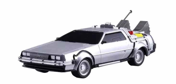 Aoshima Bunka Kyozaisha Movie Mecha Series Back to Future Pull Back Time Machine Scale Plastic Model No.11 Part.1 1/43