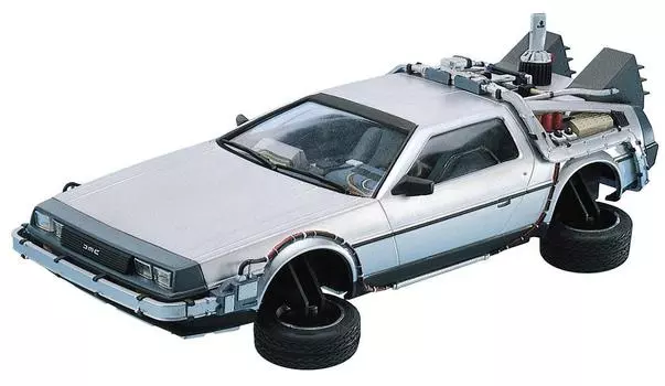 Aoshima Bunka Kyozaisha Movie Mecha Series Back to Future Delorean Часть II Масштабная пластиковая модель № 9 1/24