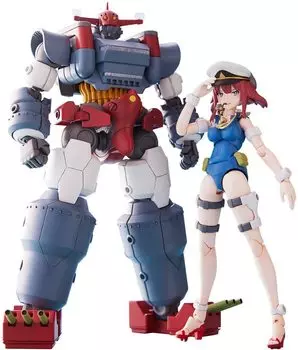 Aoshima Bunka Kyozaisha New Combined Series Combined Musashi Height 175mm Jinguji Nagisa Bundled Set Plastic Model approx. Color-coded GR-03
