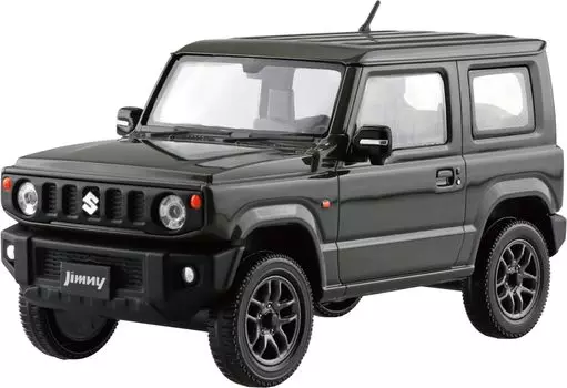 Aoshima Bunka Kyozaisha Raku Plastic Snap Kit Suzuki JB64 Jimny Jungle Green Plastic Model 1/32 No.09-JG Color-coded (Car)