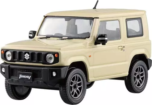 Aoshima Bunka Kyozaisha Raku Plastic Snap Kit Suzuki JB64 Jimny Chiffon Ivory Metallic Plastic Model 1/32 No.09-CI Color-coded (Car)