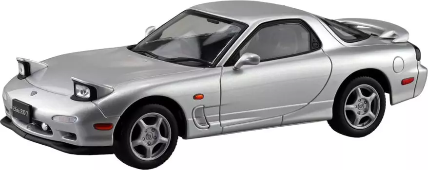 Aoshima Bunka Kyozaisha Rakupla Snap Kit Infini FD3S Silverstone Metallic Пластиковая модель 1/32 No.04-SS RX-7 с цветовой кодировкой