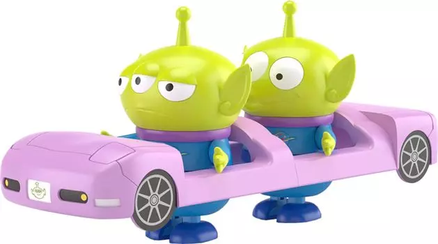 Aoshima Bunka Kyozaisha Rakupura Tokotoko Toy Story Alien Convertible Пластиковый модель № DP-06 с цветовой кодировкой