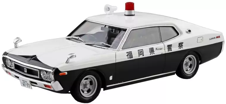 Aoshima Bunka Kyozaisha Seibu Police C130 Laurel HT Investigation Patrol Car Scale Plastic Model No.10 1/24 (Машина)