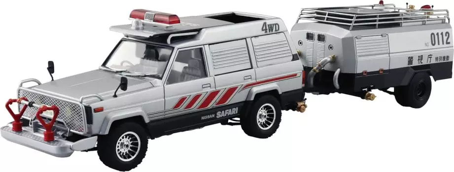 Aoshima Bunka Kyozaisha Seibu Police Safari 4WD Масштабная пластиковая модель автомобиля-цистерны № 7 и 1/24 (Машина)