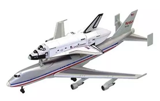 Aoshima Bunka Kyozaisha Skynet 3D Puzzle 4D VISION Space Space Shuttle 747 Scale Painted Puzzle No.4 & 1/450