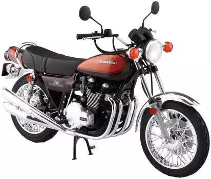 Aoshima Bunka Kyozaisha The Bike Series Kawasaki Z2 750RS 1973, пластиковая модель, литой цвет, 1/12, № 4