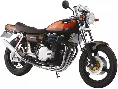 Aoshima Bunka Kyozaisha The Bike Series Kawasaki Z2 750RS Изготовленная на заказ пластиковая модель 1/12 № 46 73