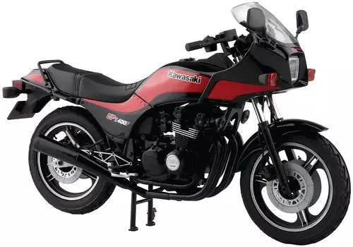Aoshima Bunka Kyozaisha The Bike Series Kawasaki ZX400Z2 Gpz400F 1984 года, пластиковая модель 1/12 № 18