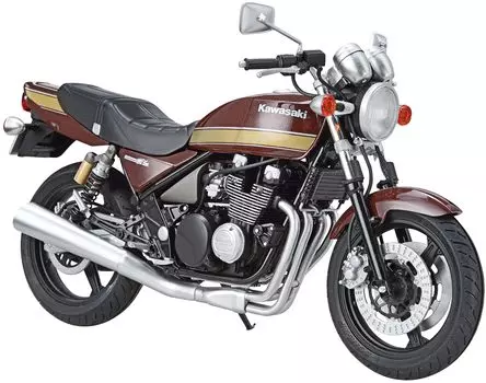 Aoshima Bunka Kyozaisha The Bike Series Kawasaki ZR400C ZEPHYR X с кастомными деталями Пластиковая модель Цвет литья 1/12 № 55 03