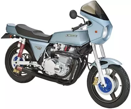 Aoshima Bunka Kyozaisha The Bike Series Kawasaki Kaz00D 1977 Custom Plastic Model Molding Color 1/12 No.44 Z1-R