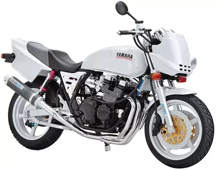 Aoshima Bunka Kyozaisha The Bike Series Yamaha 4HM XJR400S 1994 Пластиковая модель с кастомными деталями Цвет литья 1/12 № 54