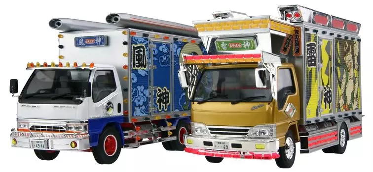 Aoshima Bunka Kyozaisha The Dekotora Series Plastic Model 1/32 No.3 FujinRaijin