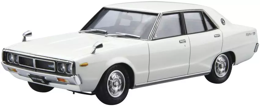 Aoshima Bunka Kyozaisha The Model Car Series Nissan GC110 Skyline 2000GT 1972 Пластиковая модель 1/24 № 47