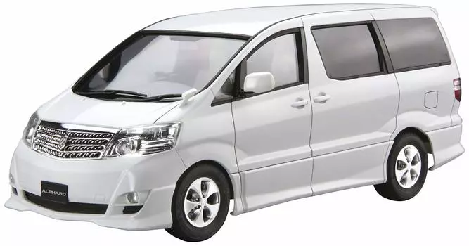 Aoshima Bunka Kyozaisha The Model Car Series Toyota NH10W Alphard 2005 Пластиковая модель 1/24 № 113 G/V MS/AS