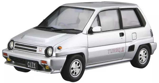 Aoshima Bunka Kyozaisha The Model Car Series Honda AA City Turbo II 1985 Пластиковая модель Литье Цвет 1/24 № 60
