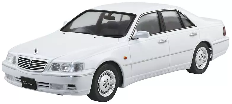 Aoshima Bunka Kyozaisha The Model Car Series Nissan Y33 Cima 1996 Пластиковая модель Литье Цвет 1/24 № 137