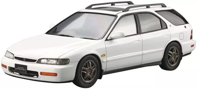 Aoshima Bunka Kyozaisha The Model Car Series Honda CF2 Accord Wagon SiR 1996 Пластиковая модель Литье Цвет 1/24 № 76