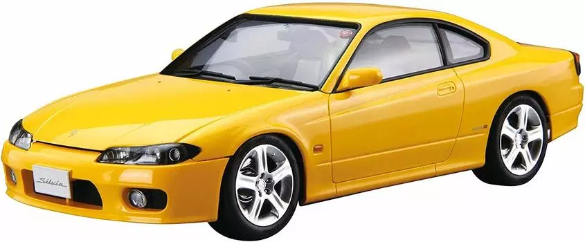 Aoshima Bunka Kyozaisha The Model Car Series Nissan S15 Silvia 1999 Пластиковая модель 1/24 No.99 Spec.R