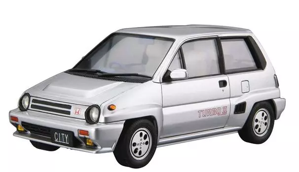 Aoshima Bunka Kyozaisha The Model Car Series Honda AA City Turbo 2 1985 Plastic Model 1/24 No.60