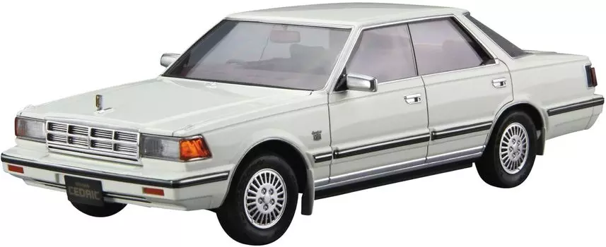 Aoshima Bunka Kyozaisha The Model Car Series Nissan Y30 4HT V30E Brougham VIP 1983 Plastic Model 1/24 No.58 Cedric/Gloria