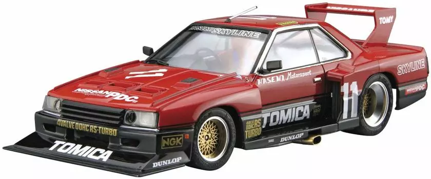 Aoshima Bunka Kyozaisha The Model Car Series Nissan KDR30 Skyline Super Silhouette 1982 Plastic Model 1/24 No.11