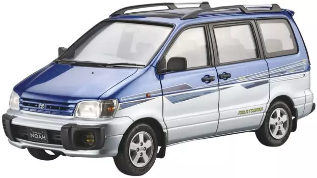 Aoshima Bunka Kyozaisha The Model Car Series Toyota SR40G Town Ace Noah 1996 Пластиковая модель 1/24 № 126 Ace/Lite
