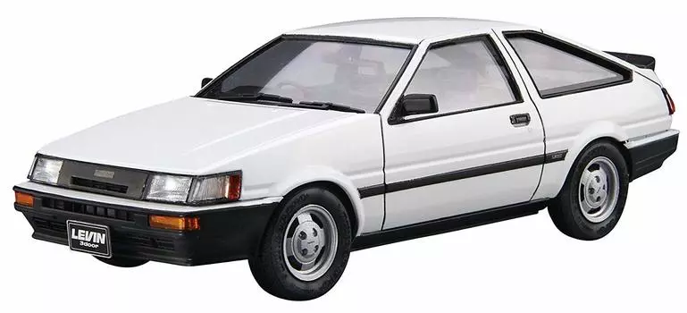 Aoshima Bunka Kyozaisha The Model Car Series Toyota AE85 Corolla Levin 1500SR 1984 Пластиковая модель 1/24 № 85
