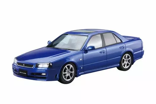 Aoshima Bunka Kyozaisha The Model Car Series Nissan ER34 Skyline 25GT Turbo 2001 Пластиковая модель 1/24 № 88